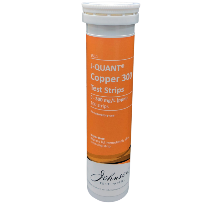 0-300 mg/L Cu+ Copper Test Strips